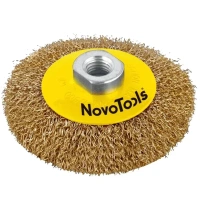 Щетка конусная NovoTools М14 латунированная Щетка конусная NovoTools М14 латунированная