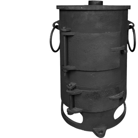 Печь-буржуйка чугунная с варочной поверхностью