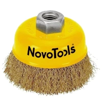 Щетка торцевая NovoTools М14 латунированная Щетка торцевая NovoTools М14 латунированная