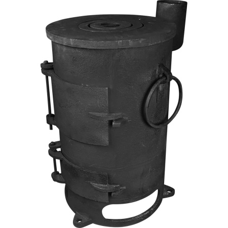 Печь-буржуйка чугунная с варочной поверхностью