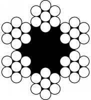 Трос стальной EN 12385-4 (DIN 3055 FE, ГОСТ 3069-80), 6x7-FC