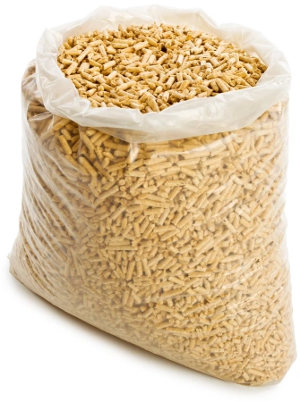 Топливная пеллета с древесины 6 мм сосна 25 кг