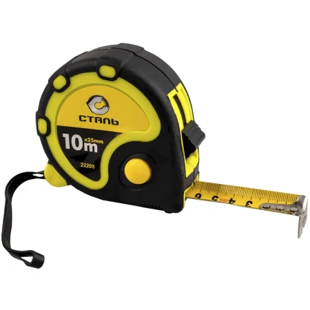 Рулетка Сталь 10 м х 25 мм 22205