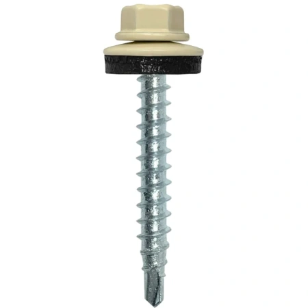 Саморіз покрівельний по дереву 4,8х35 мм 250 шт (1015 бежевий)