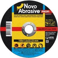 Круг отрезной по металлу NovoAbrasive 150х1,6х22,2 мм Круг отрезной по металлу NovoAbrasive 150х1,6х22,2 мм