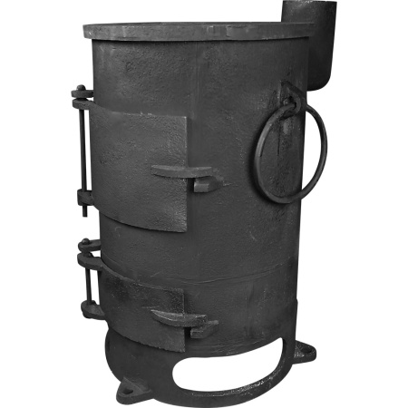 Печь-буржуйка чугунная с варочной поверхностью