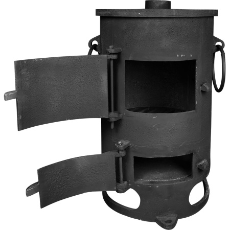 Печь-буржуйка чугунная с варочной поверхностью
