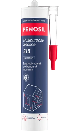 Герметик силиконовый PENOSIL Multipurpose Silicone 315 прозрачный 310 мл