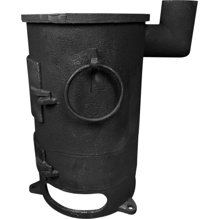 Печь-буржуйка чугунная с варочной поверхностью