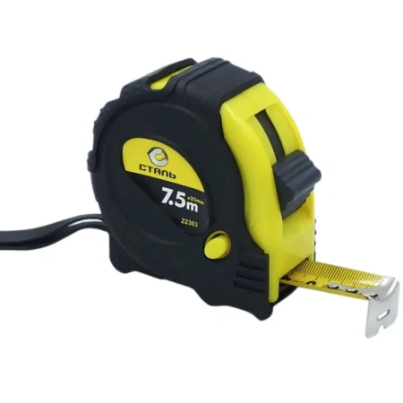 Рулетка Сталь 7,5 м х 25 мм 22303