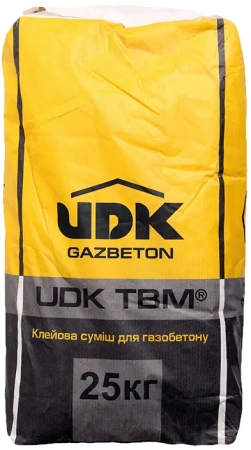 Клей для газобетона UDK TBM 25 кг