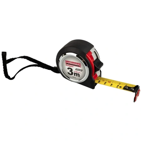 Рулетка HAISSER 3 м x 19 мм нейлоновая с магнитом 22013