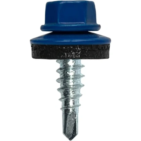 Саморіз покрівельний по металу 4,8х19 мм 250 шт (5005 синій)