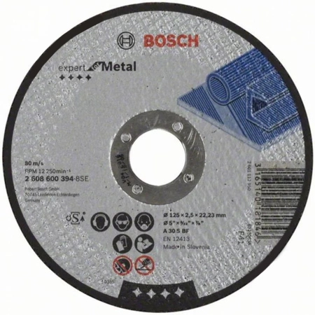 Круг отрезной по металлу Bosch Expert 125х2,5х22,2 мм