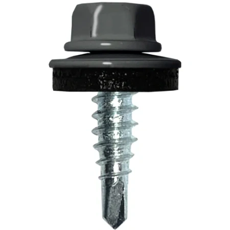 Саморіз покрівельний по металу 4,8х19 мм 250 шт (7024 графітовий сірий)