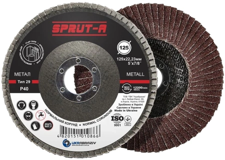 Круг лепестковый Sprut-A 125 мм P40